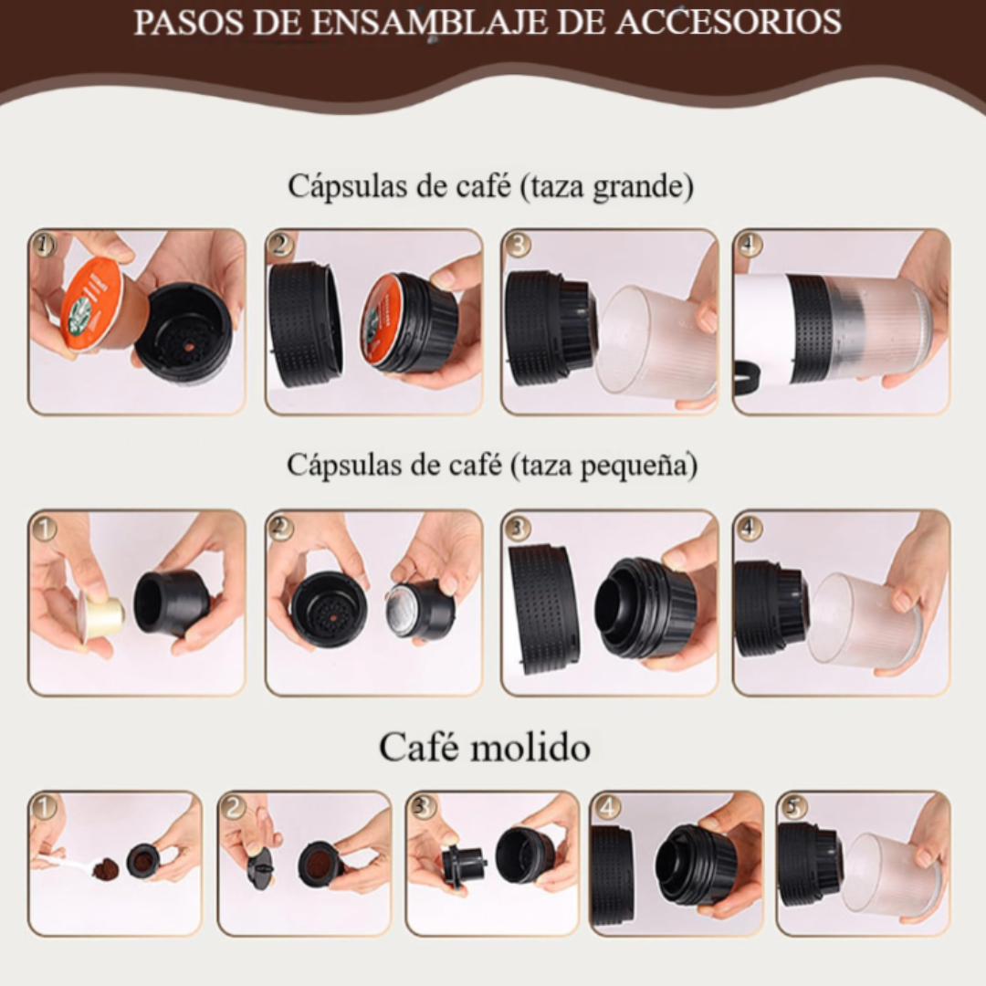 Cafetera Portátil sin Cable